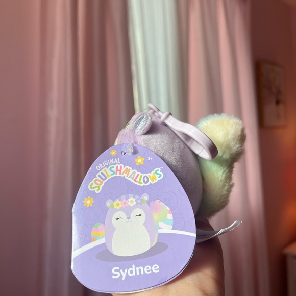 ( Number 5 ) 3.5” Sidney the Squirrel Squishmallow Clip NWT - Picture 5 of 5